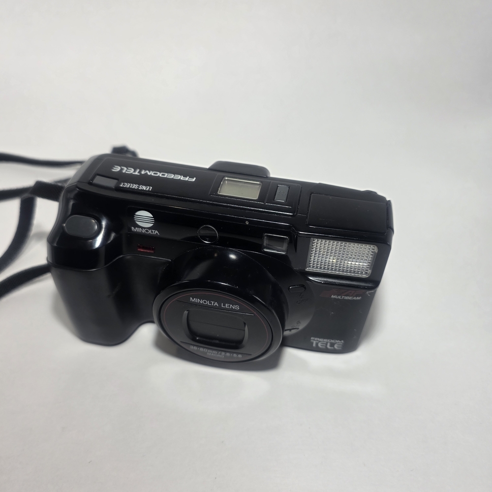 Minolta Freedom Tele 35mm Film Camera – 38–80mm Lens – Untested – As-Is